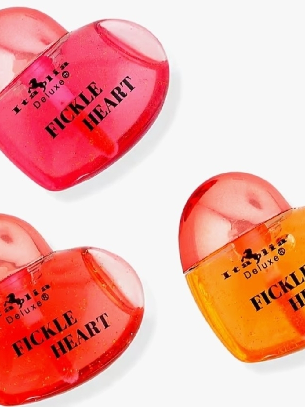 Fickle Heart Lip Gloss Trio — Pink & Orange Hydrating Shine
